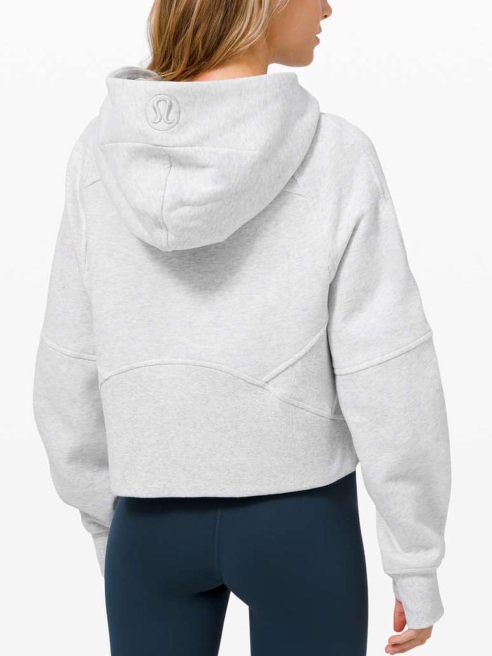 Lululemon Scuba Oversized 1/2 Zip Hoodie
Heathered Core Ultra Light Grey Sz M/L - Picture 4 of 5